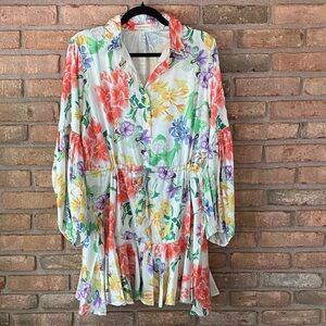 Floral Button-Up Dress